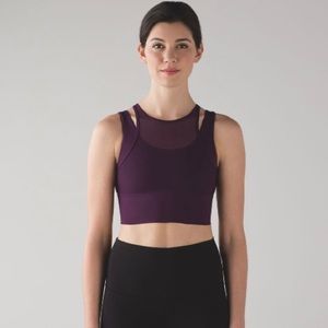 Lululemon Double Tap Bra II / Darkest Magenta / Size 6